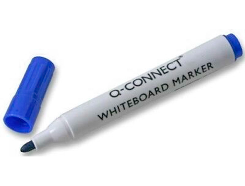 Marcador Q-Connect Para Quadro Branco de Ponta Redonda 3.0mm (10 unidades) - Azul ( Imagem 5 de 5 ) - Preview