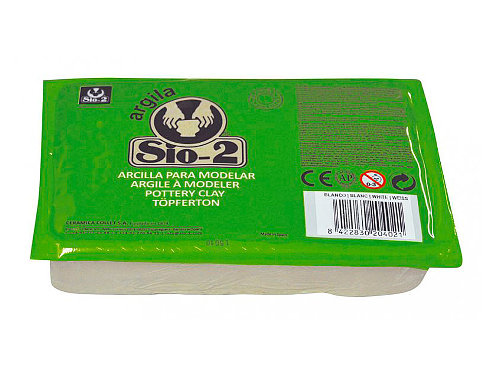 Argila sio-2 branca pack de 1.5 kg ( Imagem 2 de 7 ) - Preview