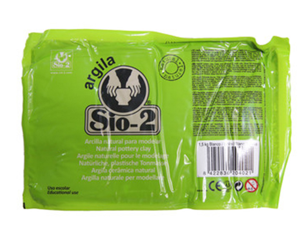 Argila sio-2 branca pack de 1.5 kg ( Imagem 3 de 7 ) - Preview