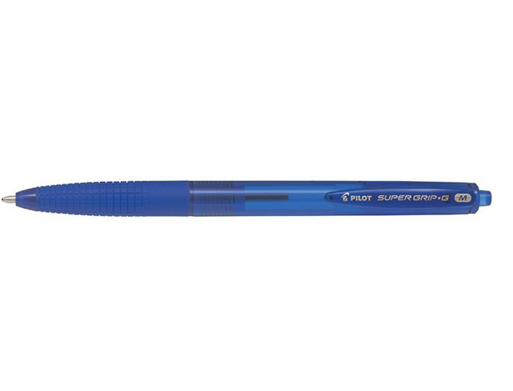 Esferografica pilot supergrip g azul retratil sujeicao de borracha tinta base de oleo ( Imagem 2 de 6 ) - Preview