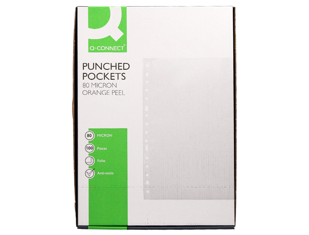 Bolsa catalogo q-connect folio 80 microns martelada caixa de 100 unidades ( Imagem 5 de 6 ) - Preview