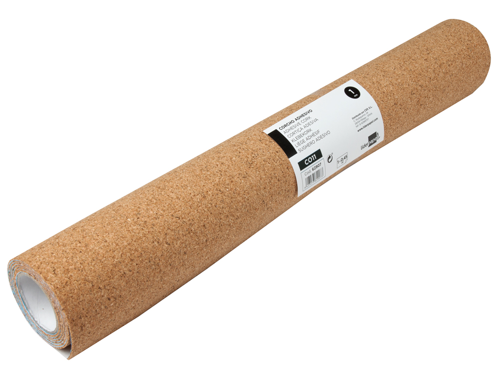 Cortica Liderpapel Adesiva Largura 45cm Comprimento 1m Espessura De 1 mm Em Rolo ( Imagem 2 de 2 ) - Preview