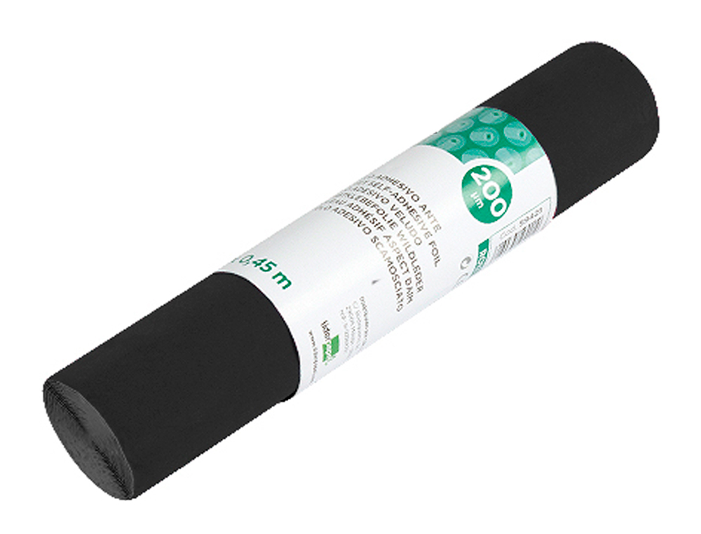 Rolo Adesivo Liderpapel Veludo Preto Rolo de 0,45 x 10 mt ( Imagem 5 de 12 ) - Preview