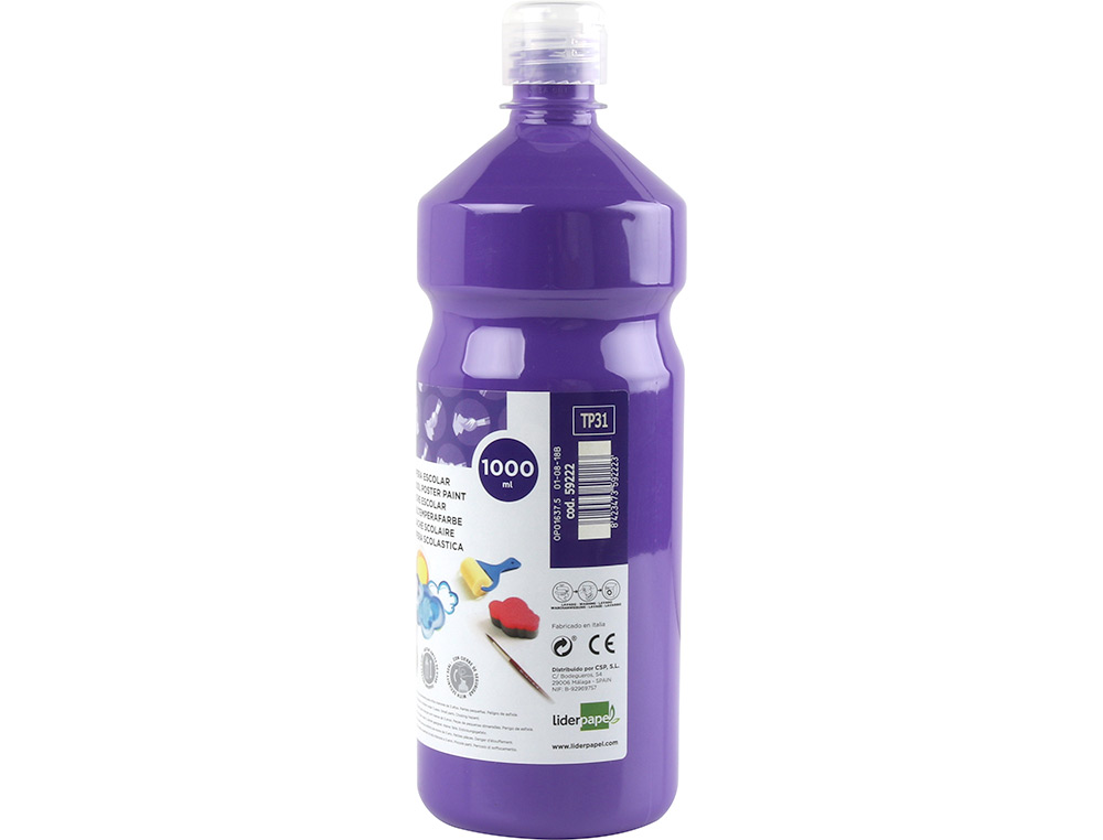 Guache escolar liderpapel 1000 ml violeta ( Imagem 4 de 9 ) - Preview