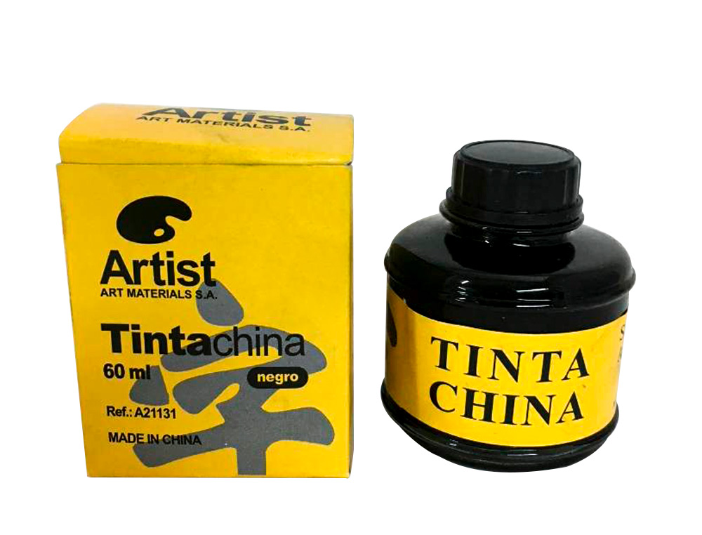 Tinta Da China Artist Preta Frasco De 60 ml ( Imagem 4 de 5 ) - Preview