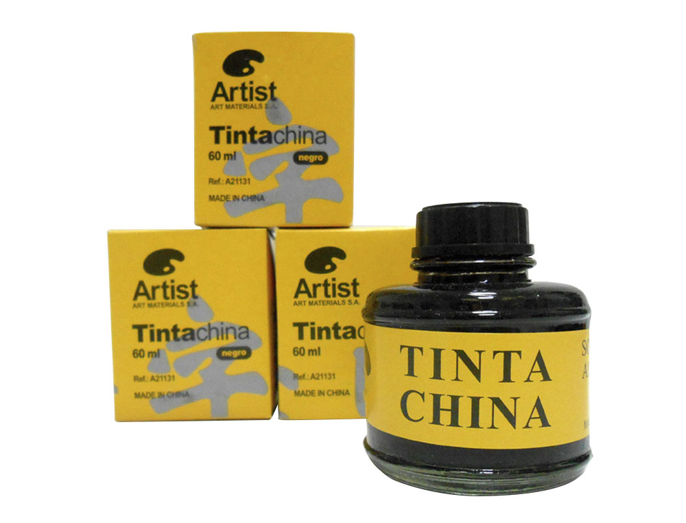 Tinta Da China Artist Preta Frasco De 60 ml ( Imagem 5 de 5 ) - Preview