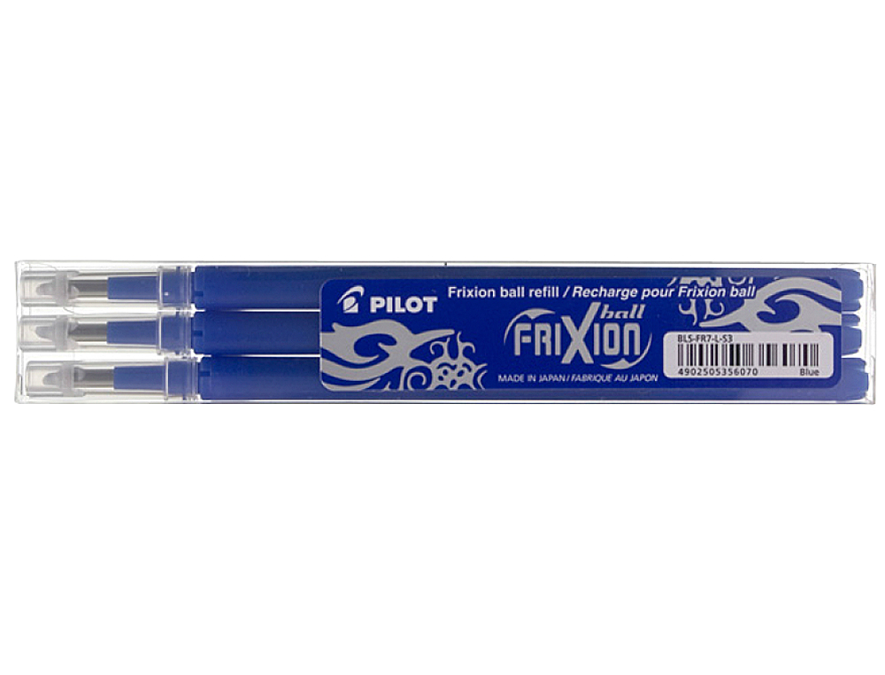 PILOT - 3 REC. FRIXION BLUE 0.7 - BLS-FR7-L-S3 ( Imagem 4 de 12 ) - Preview