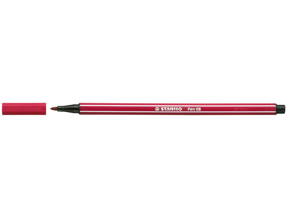Marcador stabilo aguarelavel pen 68 vermelho escuro 1 mm ( Imagem 4 de 9 ) - Preview