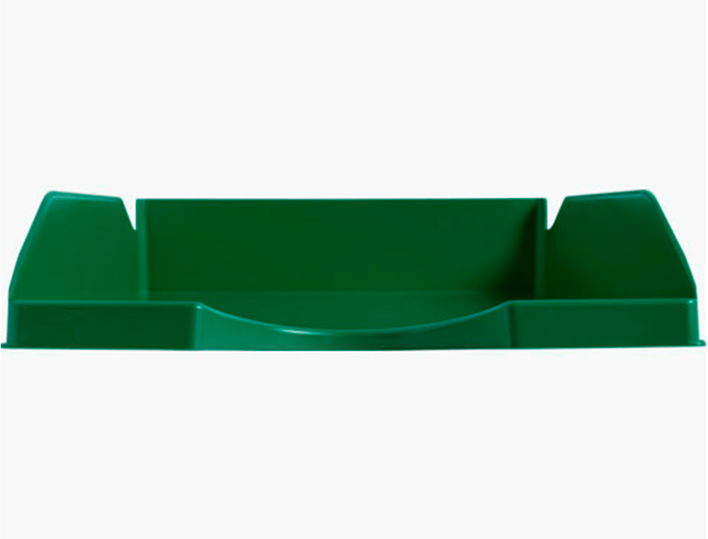 Tabuleiro De Secretária Q-Connect Plástico Verde Opaco ( Imagem 2 de 8 ) - Preview
