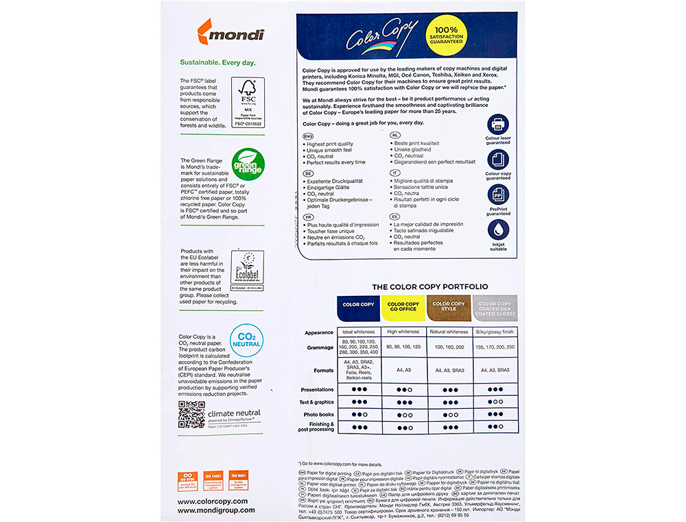 Papel Color Copy Brilhante Din A4 500 Folhas 100 gr ( Imagem 5 de 6 ) - Preview