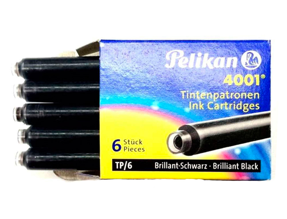 PELIKAN - 6 CARTUCHOS PRETO - 022014 ( Imagem 4 de 4 ) - Preview