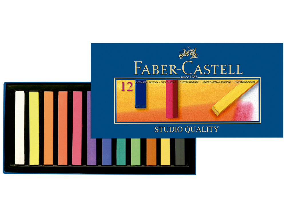 FABER-CASTELL - 12 SOFT PASTEL - 128312 ( Imagem 2 de 2 ) - Preview