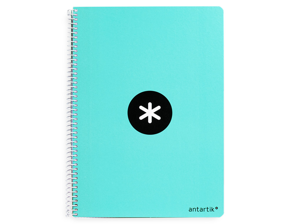Caderno espiral liderpapel din a4 antartik capa forrada 120f 100 gr pautado 5 bandas 4 furos cor menta ( Imagem 3 de 16 ) - Preview