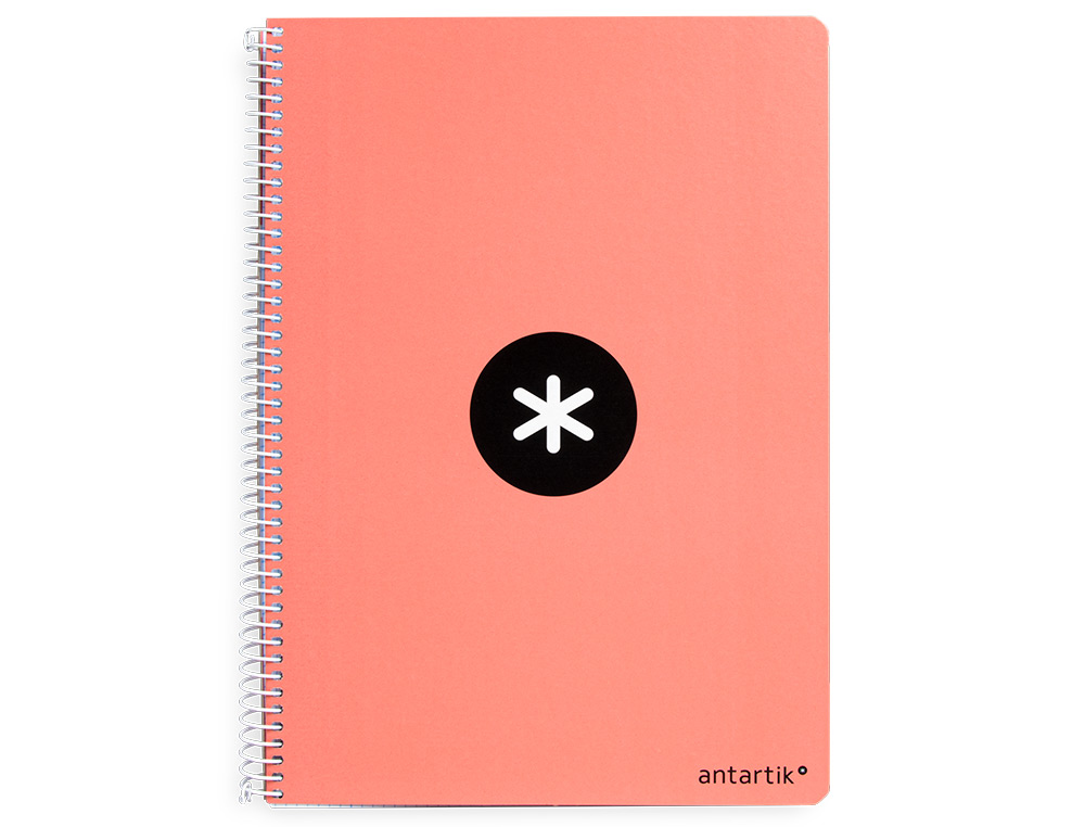 Caderno espiral liderpapel din a4 antartik capa forrada 120f 100 gr pautado 5 bandas 4 furos cor coral ( Imagem 4 de 16 ) - Preview