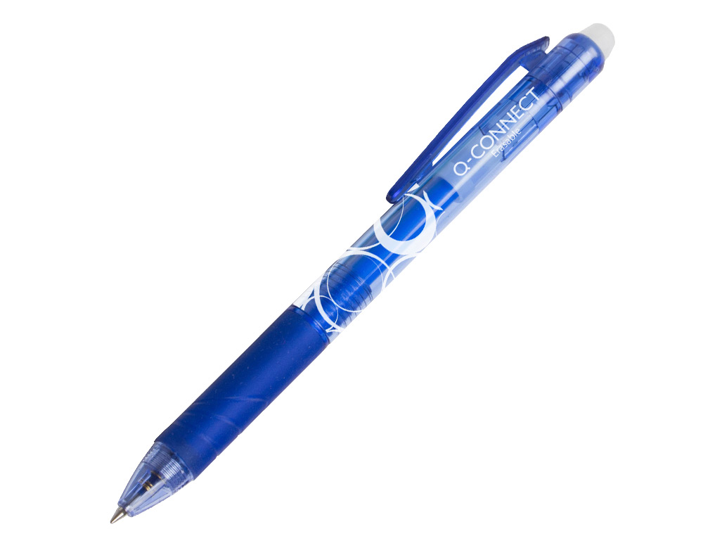 Esferográfica Q-Connect Retratil Apagável 0,7 mm Cor Azul ( Imagem 2 de 9 ) - Preview