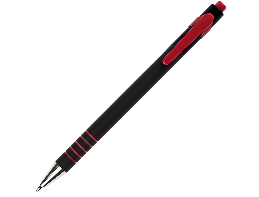 Esferografica q-connect retratil com grip 0,7 mm cor vermelha ( Imagem 2 de 8 ) - Preview