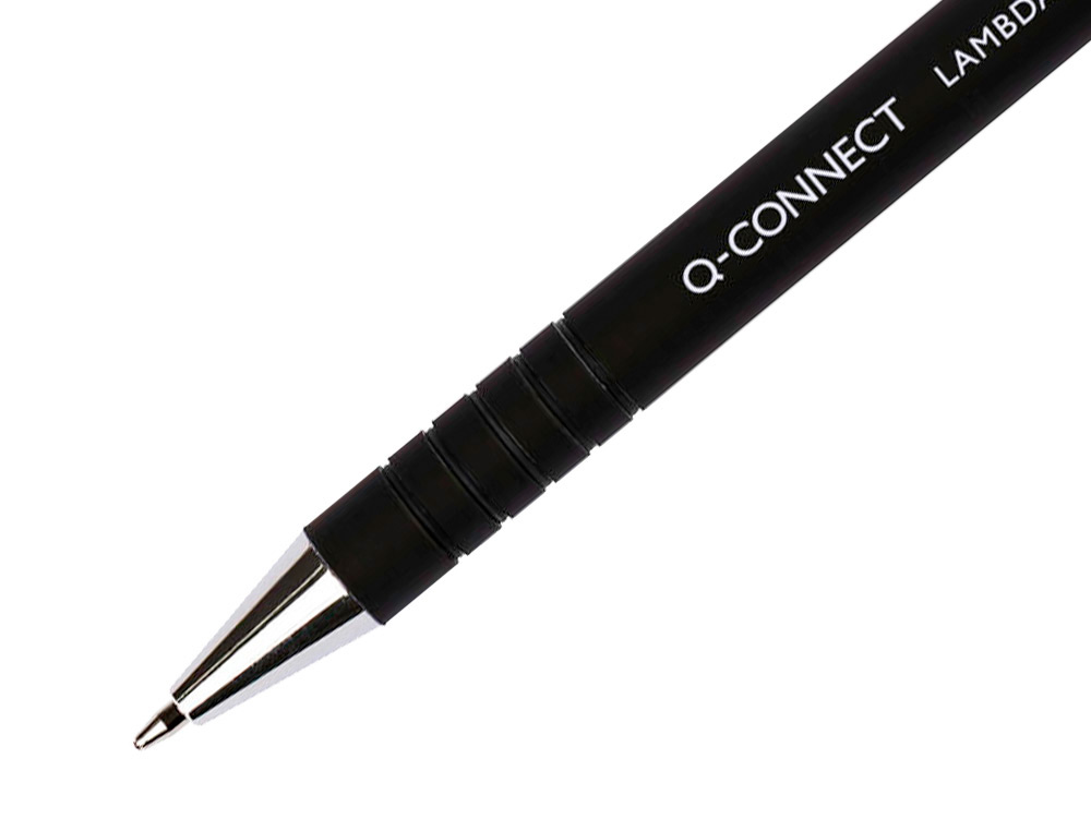 Esferografica q-connect retratil com grip 0,7 mm cor preta (12 unidades) ( Imagem 3 de 8 ) - Preview