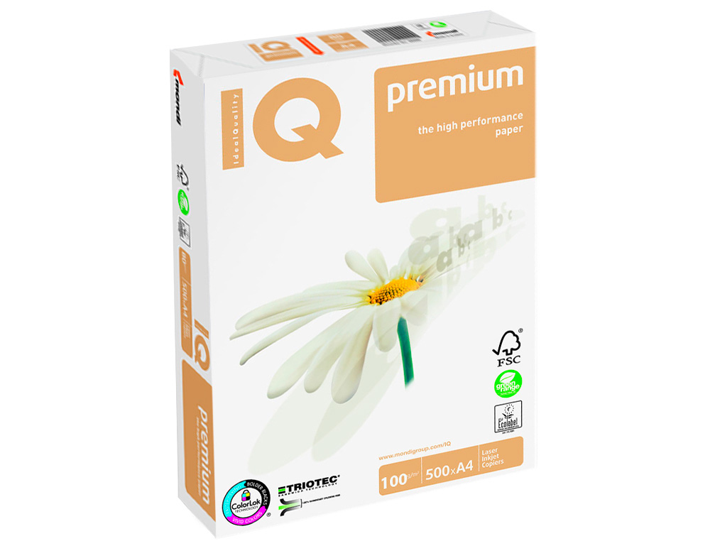 Papel fotocopia iq premium din a4 100 gr pack de 500 folhas ( Imagem 5 de 10 ) - Preview