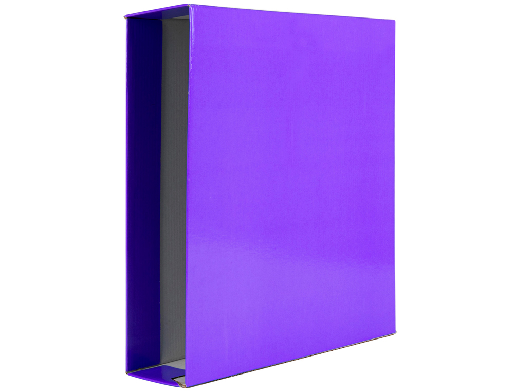 Caixa para pasta de arquivo de alavanca liderpapel documenta cartao din a4 lombada 75 mm lilas ( Imagem 5 de 7 ) - Preview