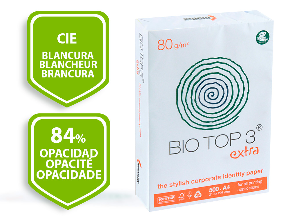 Papel fotocopia biotop extra ecologico din-a4 embalagem de 500 folhas ( Imagem 2 de 8 ) - Preview