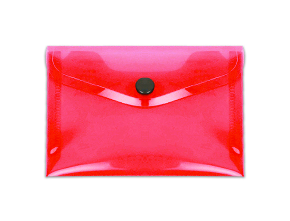 Bolsa porta documentos liderpapel com mola din a7 vermelho translucido (12 unidades) ( Imagem 2 de 2 ) - Preview