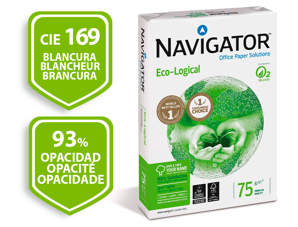 Papel fotocopia navigator din a4 75 gr pack de 500 folhas ( Imagem 2 de 13 ) - Preview