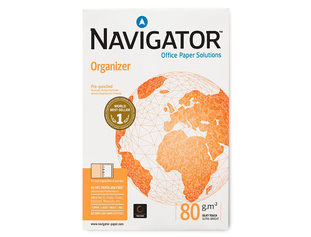 Papel fotocopia navigator din a4 80 gr 2 furos papel multiuso tinteiros e laser palete de 500 folhas ( Imagem 2 de 7 ) - Preview