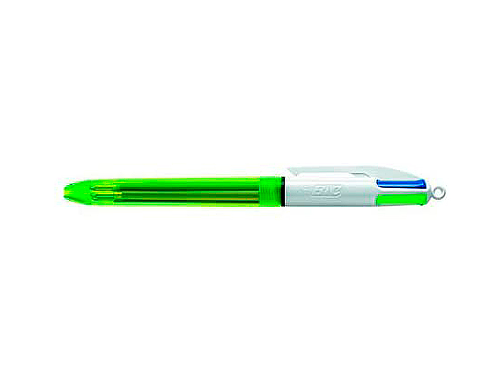 Esferografica bic quatro cores azul / preto / vermelho / amarelo fluor ponta media 1 mm (12 unidades) ( Imagem 2 de 2 ) - Preview
