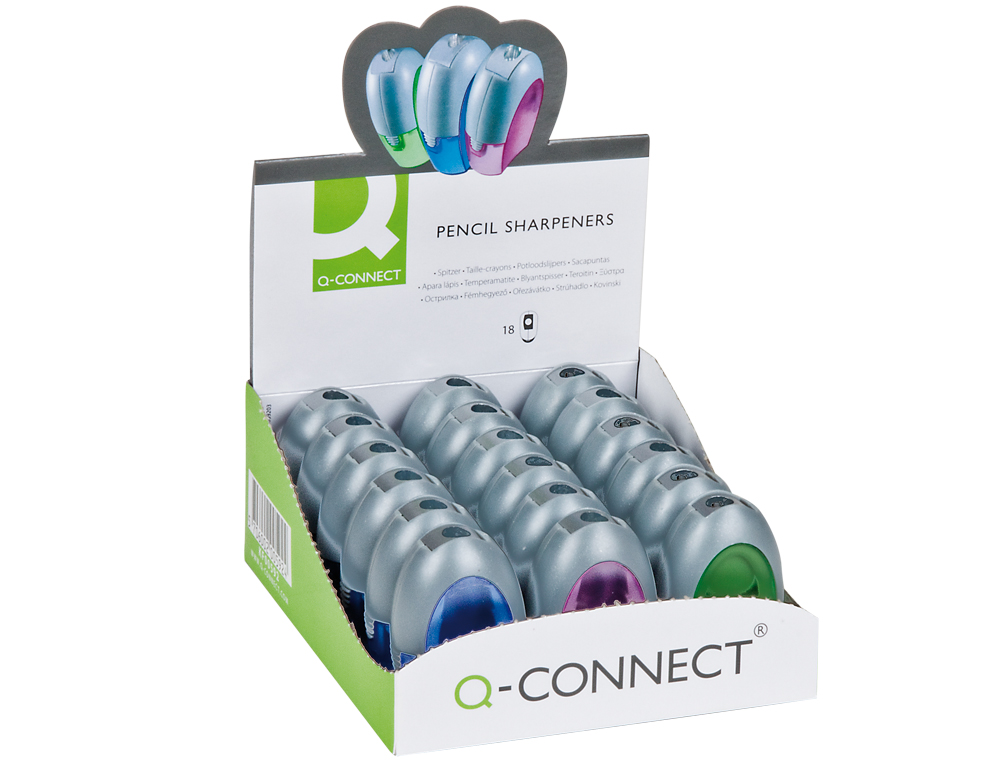 Apara Lápis Q-Connect De Metálico com Depósito de Um Uso. ( Imagem 4 de 10 ) - Preview