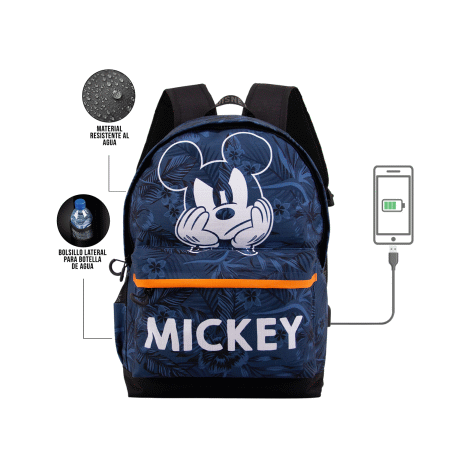 Mickey Mouse Blue Mochila HS 1.3, Azul Escuro ( Imagem 2 de 4 ) - Preview