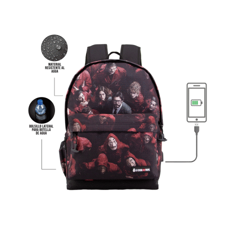 La Casa de Papel Together Mochila HS 1.3, Multicolorido ( Imagem 3 de 4 ) - Preview