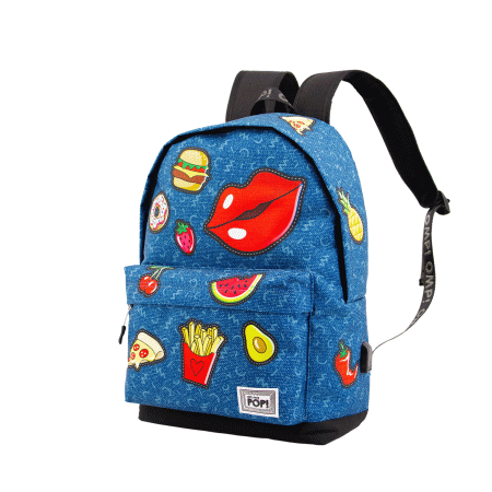 Oh My Pop! Patches Mochila HS 1.3, Azul Escuro ( Imagem 3 de 4 ) - Preview
