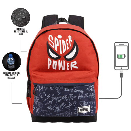 Homem-Aranha Strife Mochila HS 1.3, Vermelha ( Imagem 2 de 4 ) - Preview