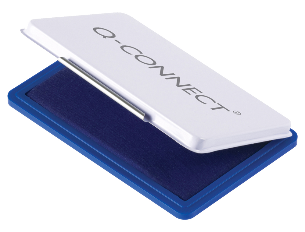 Almofada para carimbo q-connect 90x55 mm azul ( Imagem 2 de 2 ) - Preview