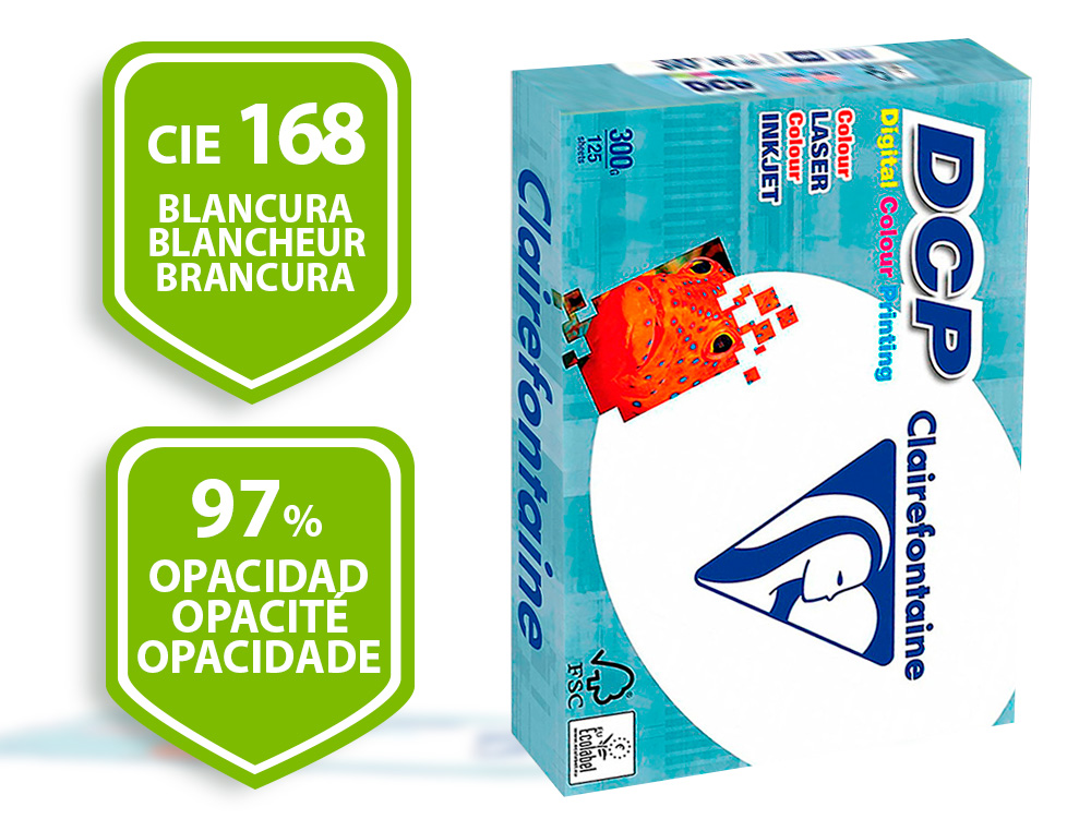 Papel fotocopia clairefontaine din a4 300 gr pack de 125 folhas ( Imagem 2 de 8 ) - Preview