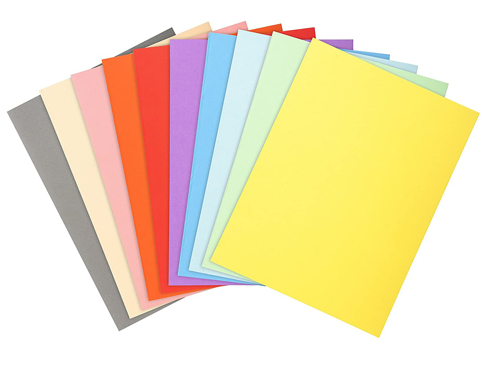 Exacompta Foldyne DIN A4 classifier, pack of 100 assorted colors, 250g ( Imagem 2 de 2 ) - Preview