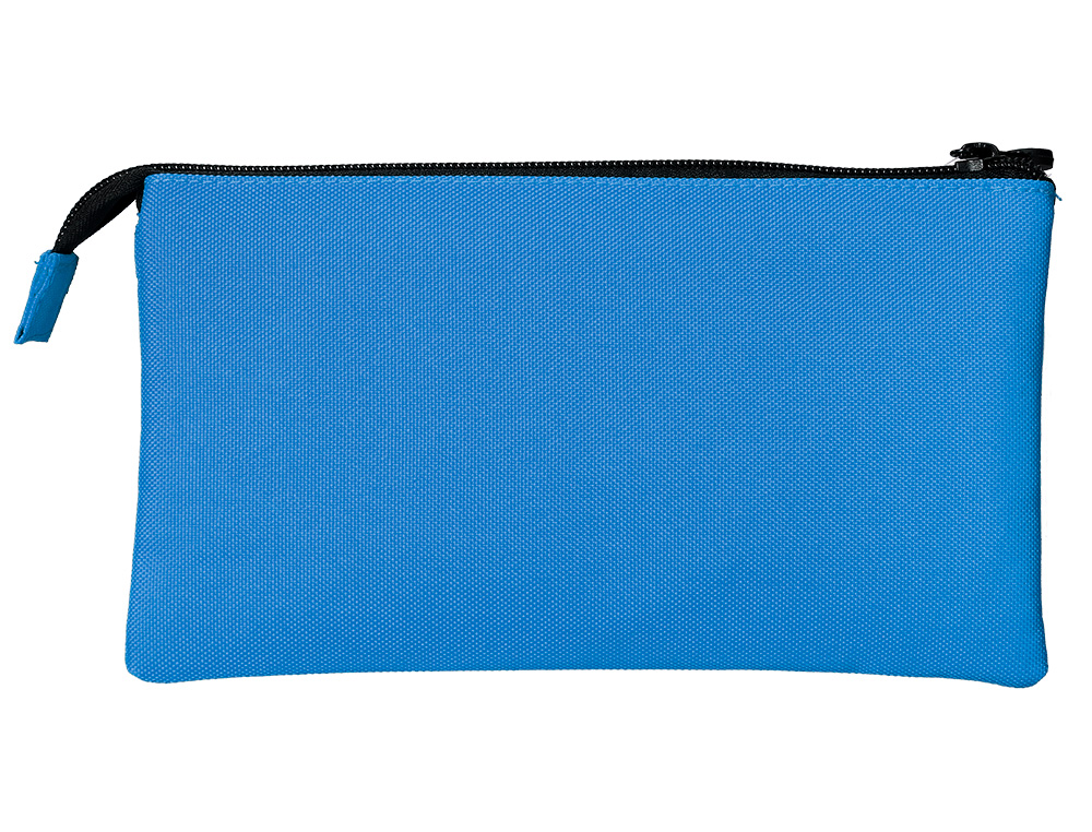 Estojo escolar antartik triplo fecho cor azul 220x30x120 mm ( Imagem 5 de 5 ) - Preview