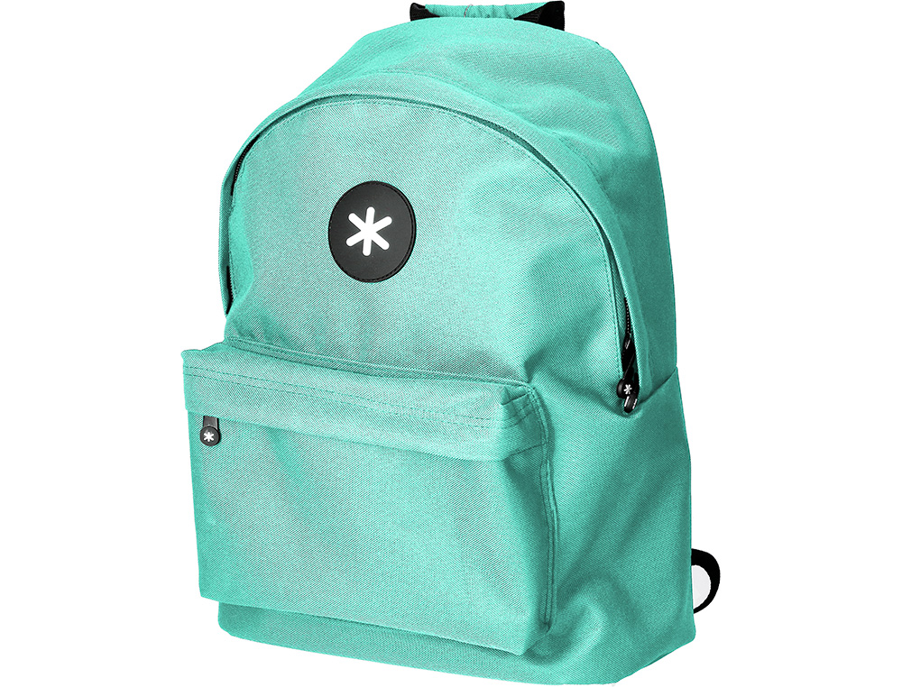 Mochila Para Portatil 14,1/' Antartik Com Pega e Bolsos Com Fecho Cor Verde Menta 310x160x410 mm ( Imagem 4 de 21 ) - Preview