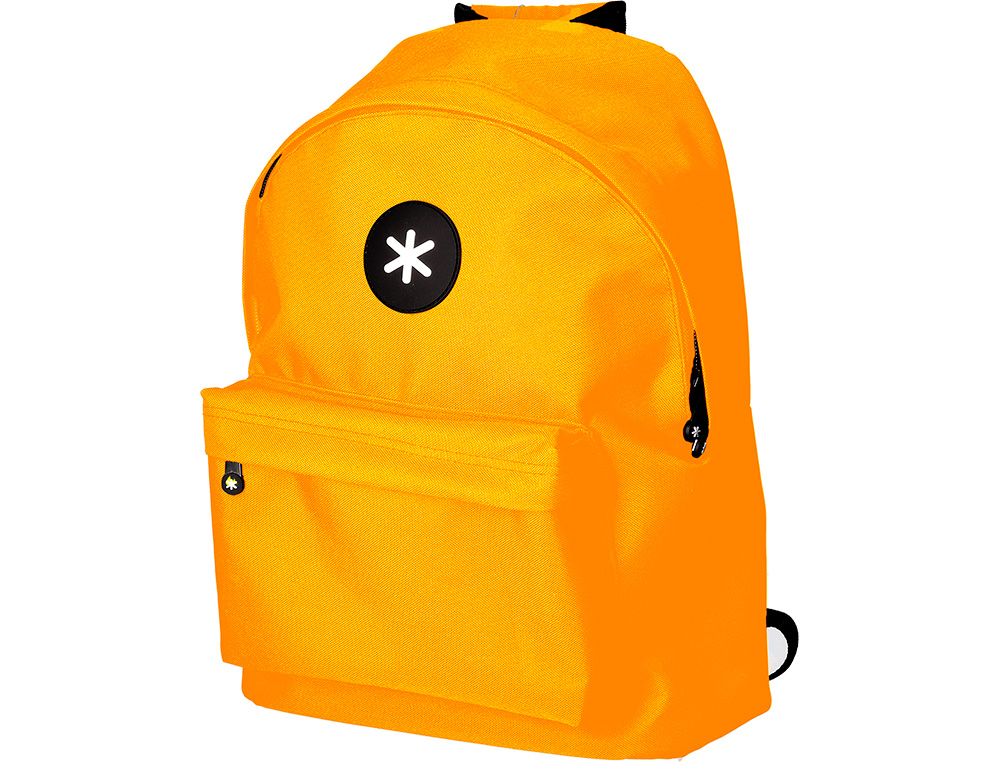 Mochila Para Portatil 14,1/' Antartik Com Pega e Bolsos Com Fecho Cor Mostarda 310x160x410 mm ( Imagem 5 de 21 ) - Preview