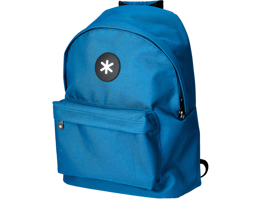 Mochila para portatil 14,1/' antartik com pega e bolsos com fecho cor azul 310x160x410 mm ( Imagem 5 de 21 ) - Preview