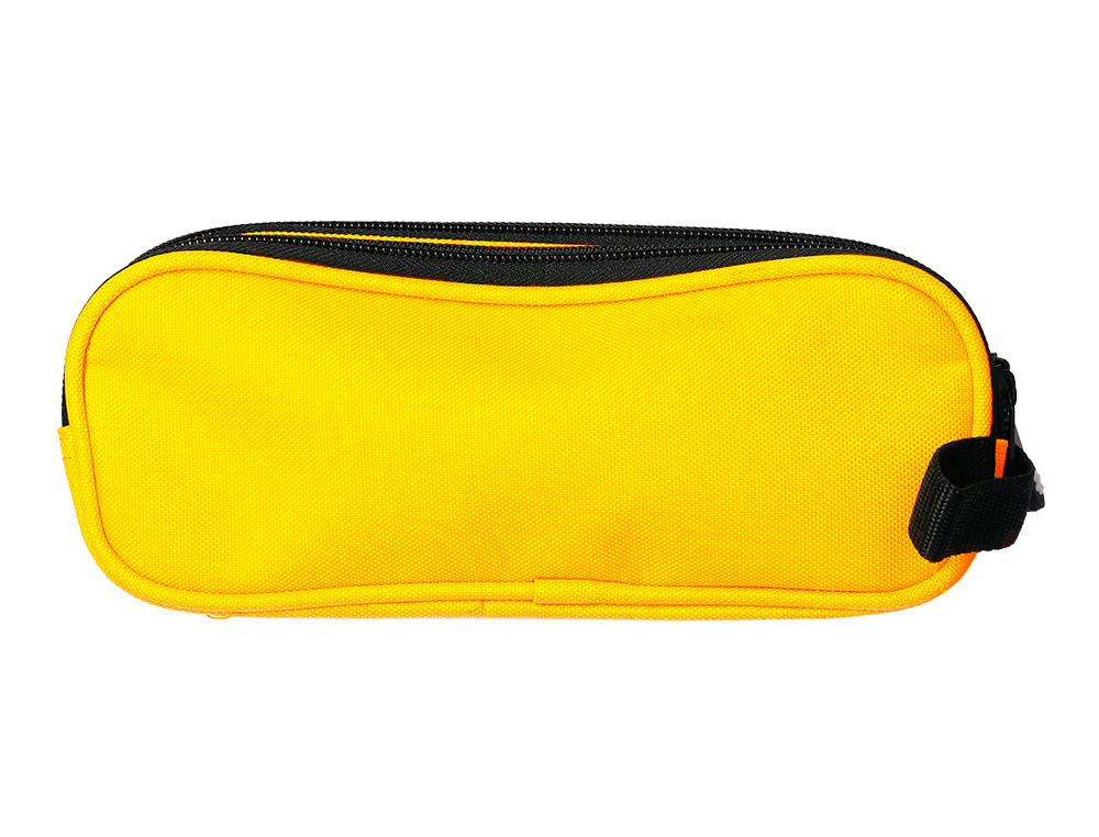 Estojo Escolar Antartik Duplo Fecho - Cor Mostarda - 210x60x80 mm ( Imagem 4 de 5 ) - Preview