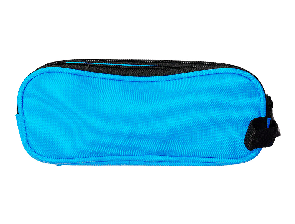 Estojo escolar antartik duplo fecho cor azul 210x60x80 mm ( Imagem 4 de 5 ) - Preview
