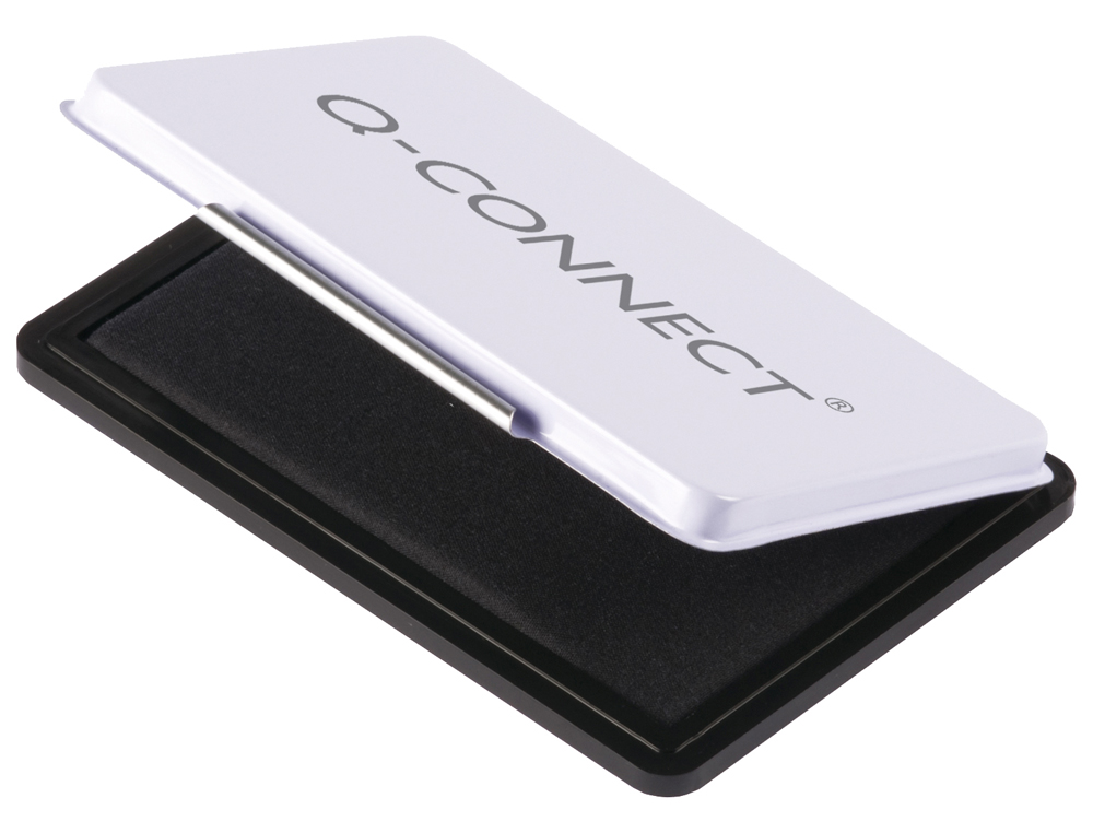 Almofada para carimbo q-connect 126x81 mm preto ( Imagem 2 de 2 ) - Preview