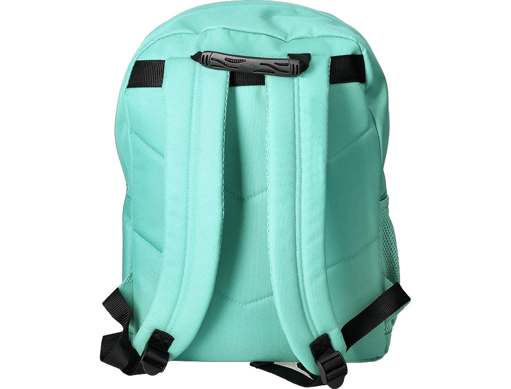 Mochila para portatil 15,6/' antartik com pega e bolso frontal com fecho cor verde menta 320x140x430 mm ( Imagem 4 de 20 ) - Preview