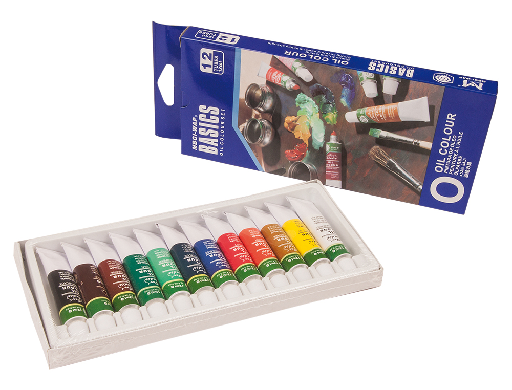 Pintura oleo artist caixa cartao de 12 cores sortidas tubo de 12 ml ( Imagem 2 de 4 ) - Preview