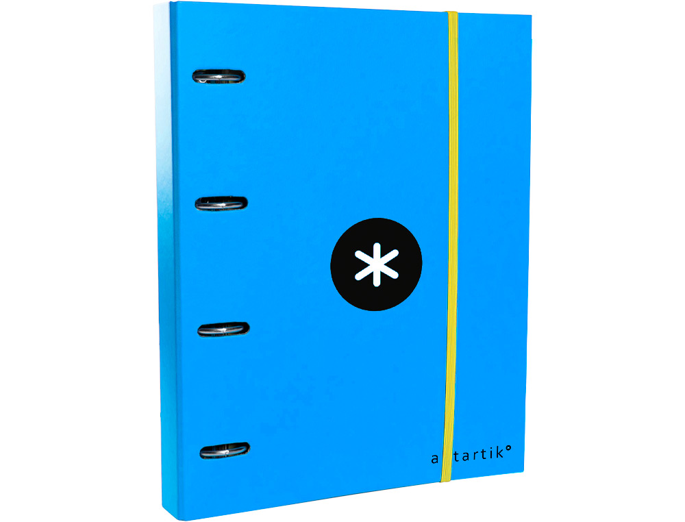 Pasta liderpapel com recarga e aba antartik din a4 quadricula 5mm forrada 4 aneis redondos 40mm cor azul ( Imagem 2 de 19 ) - Preview