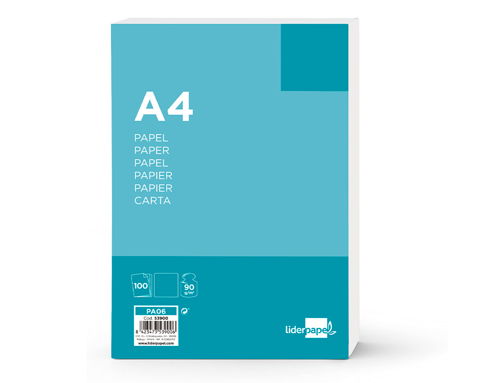 Papel liderpapel 90 gr din a4 pack de 100 folhas ( Imagem 3 de 14 ) - Preview