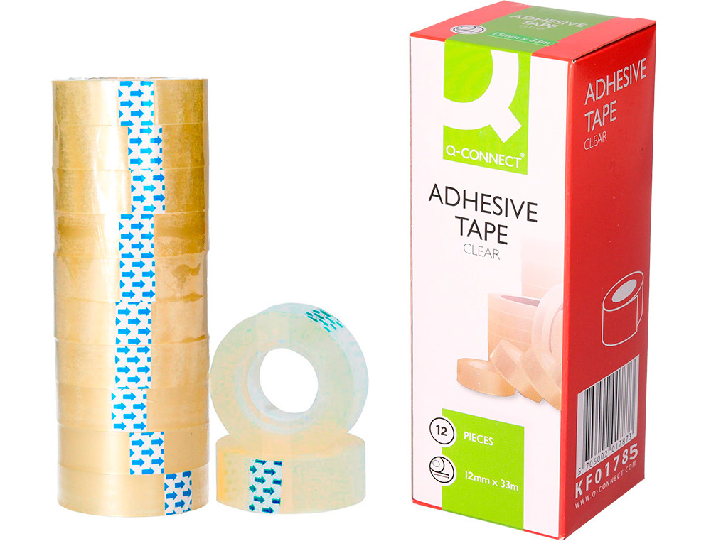 Q-CONNECT - FITA ADESIVA12mmX33m - KF01785 ( Imagem 2 de 8 ) - Preview