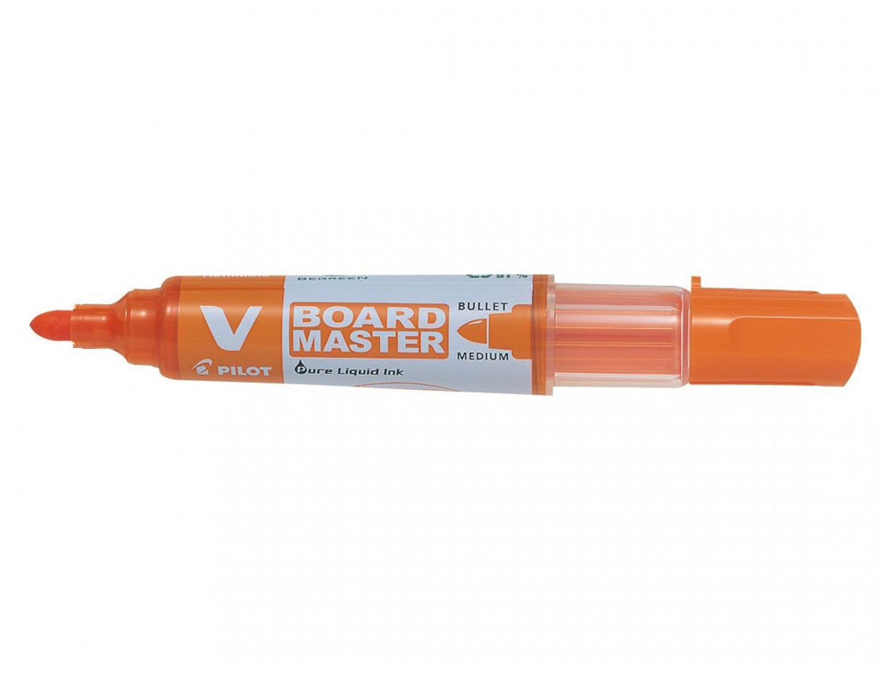 Marcador pilot board master para quadro branco laranja tinta liquida traço 2,3mm ( Imagem 2 de 6 ) - Preview