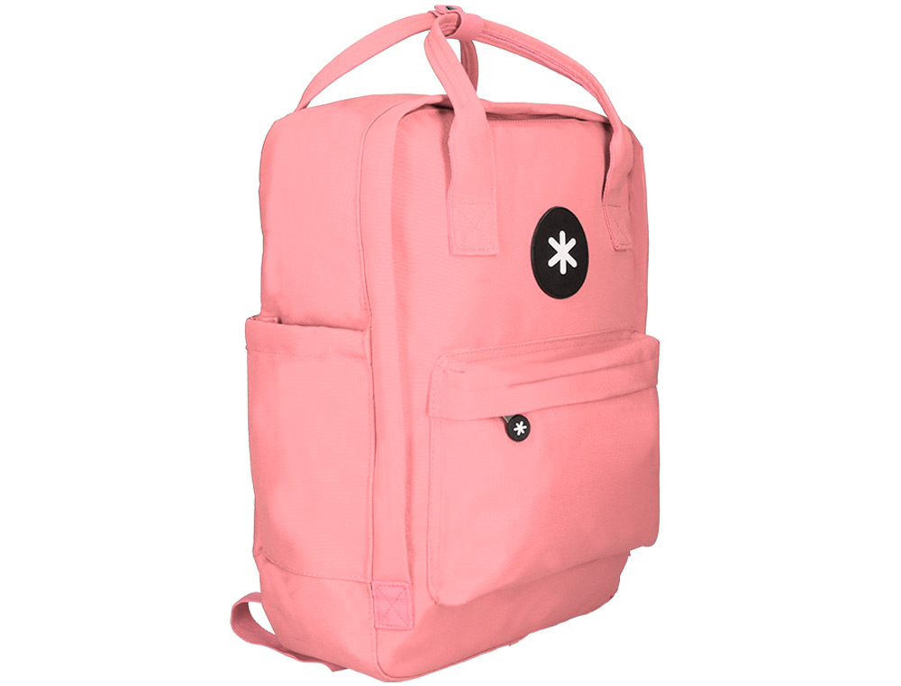 Mochila Escolar Antartik Coral com Bolso Exterior - 270x120x380 cm ( Imagem 3 de 17 ) - Preview